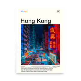 China Hong Kong Travel Poster
