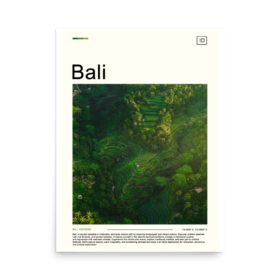 Bali Indonesia Travel Poster