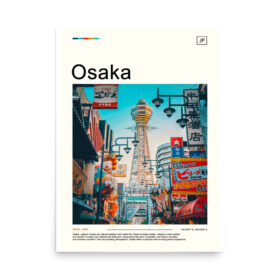 Osaka Japan Travel Poster