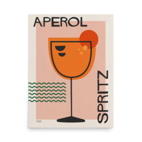 Cosmopolitan Cocktail Spiritz Aperol 1919 Poster