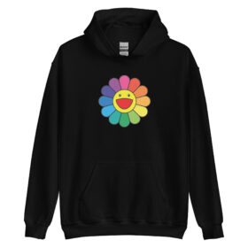 Smiling Rainbow Flower Hoodie