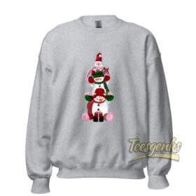 Three Snowman Christmas Sweatshirt